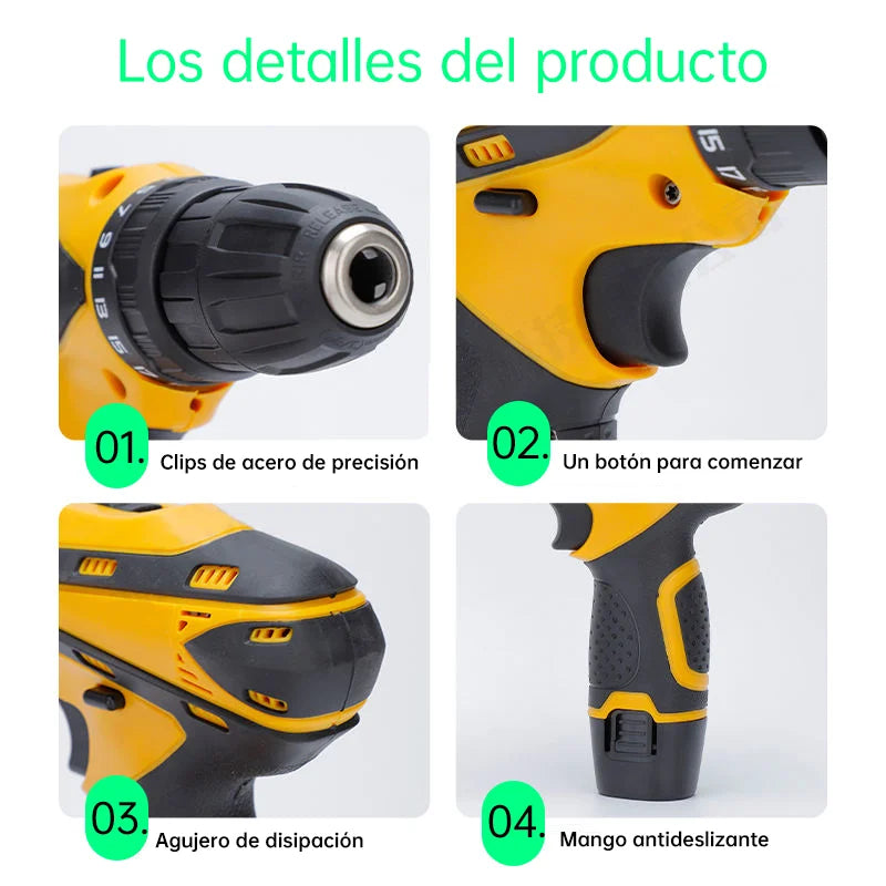 Taladro Inalámbrico Kit Profesional