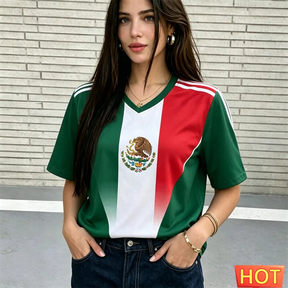 Camiseta Deportiva Transpirable de Poliéster para Mujer