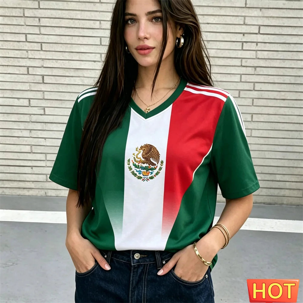 Camiseta Deportiva Transpirable de Poliéster para Mujer