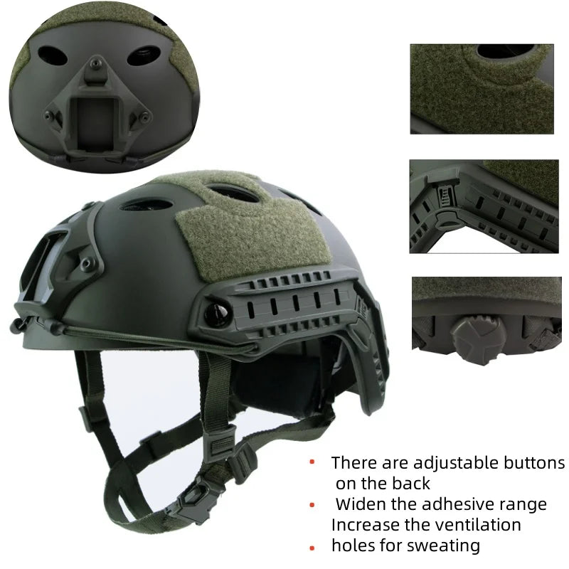 BOOIU-casco táctico rápido PJ