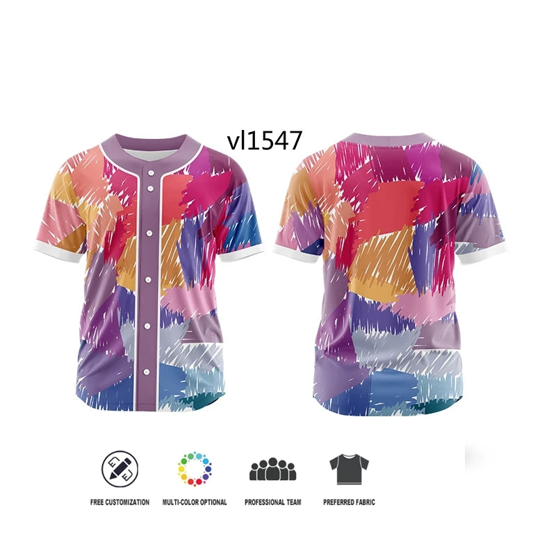 Camiseta de Béisbol Personalizada por Sublimación