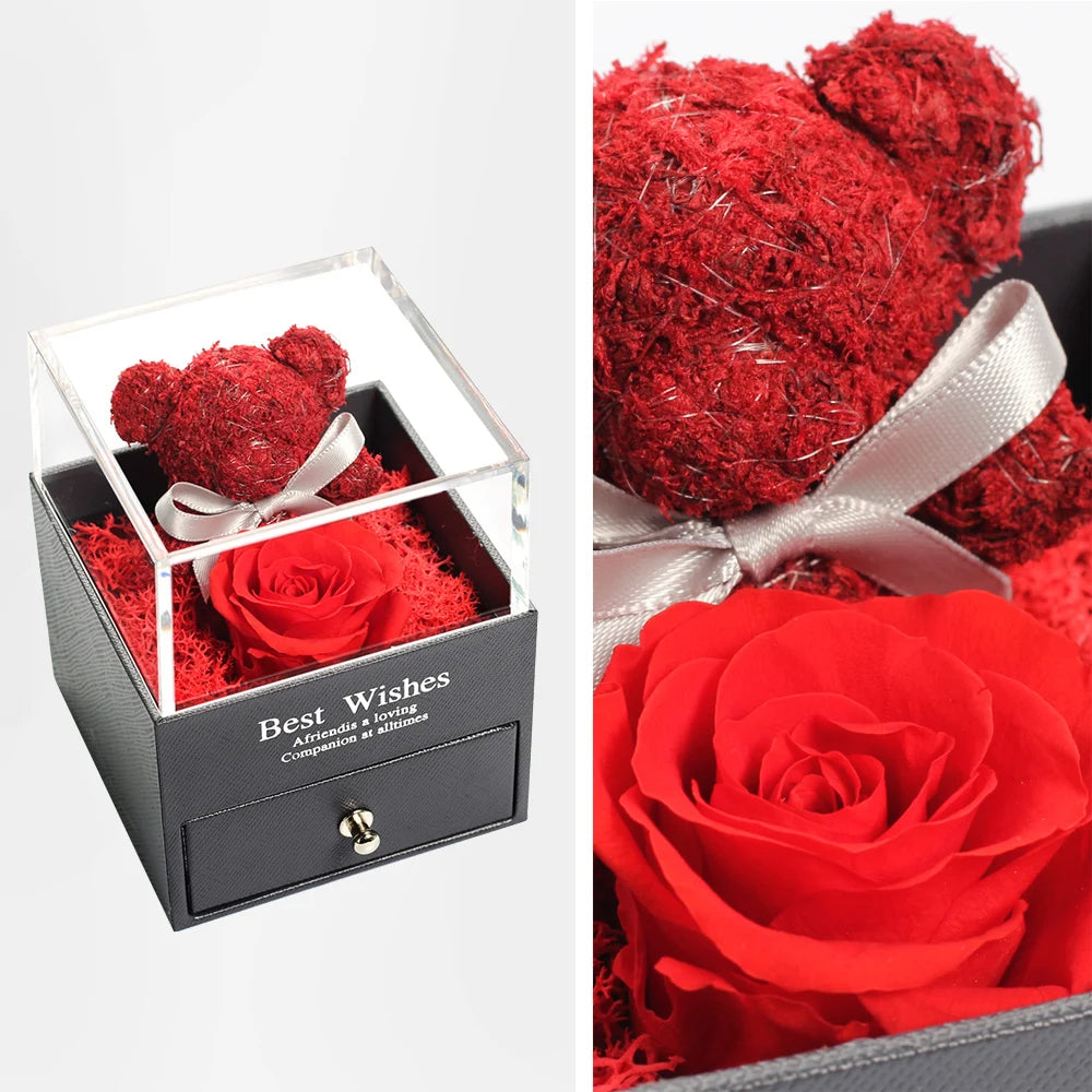 Flor de oso de musgo Real de peluche