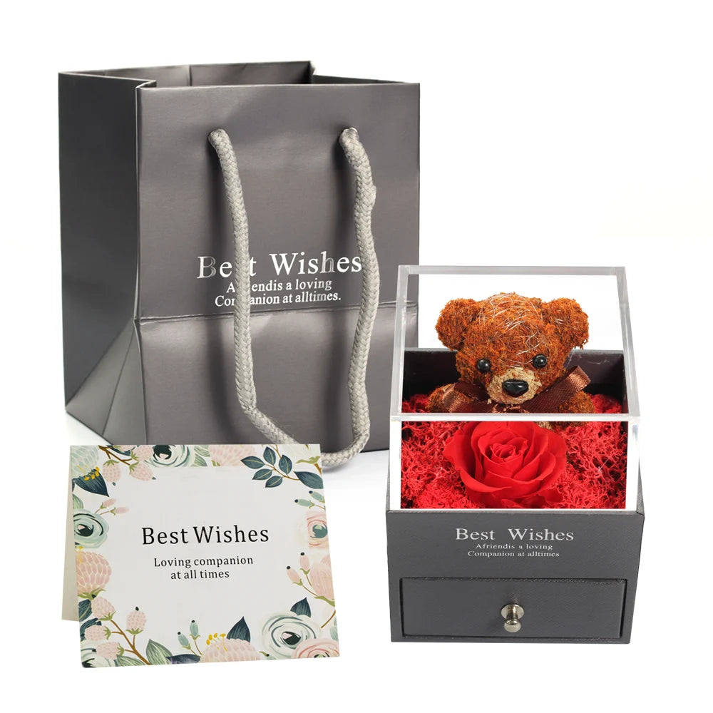 Flor de oso de musgo Real de peluche