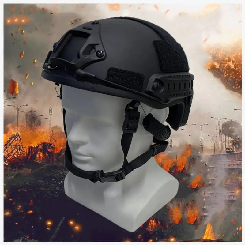 Casco táctico Kevlar ACH de corte alto