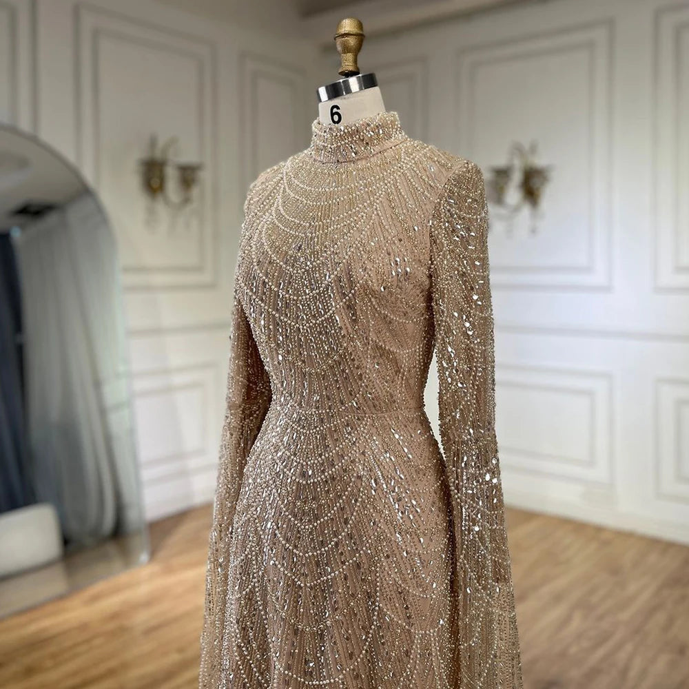 vestidos de noche vestido con cuentas para fiesta de mujer LA72591