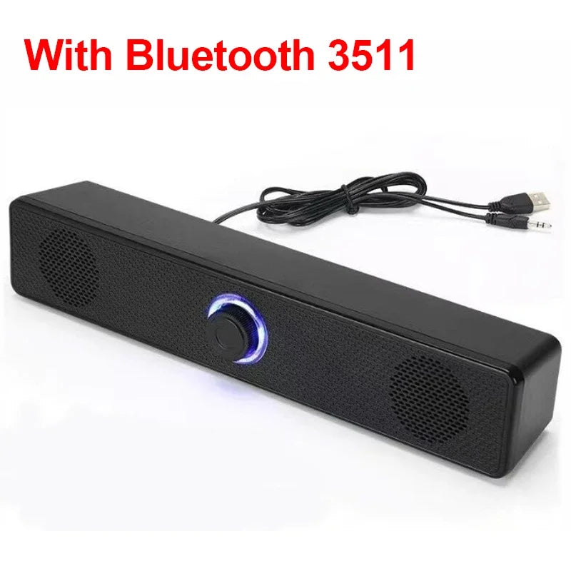 Barra de sonido para PC, Altavoz Bluetooth inalámbrico