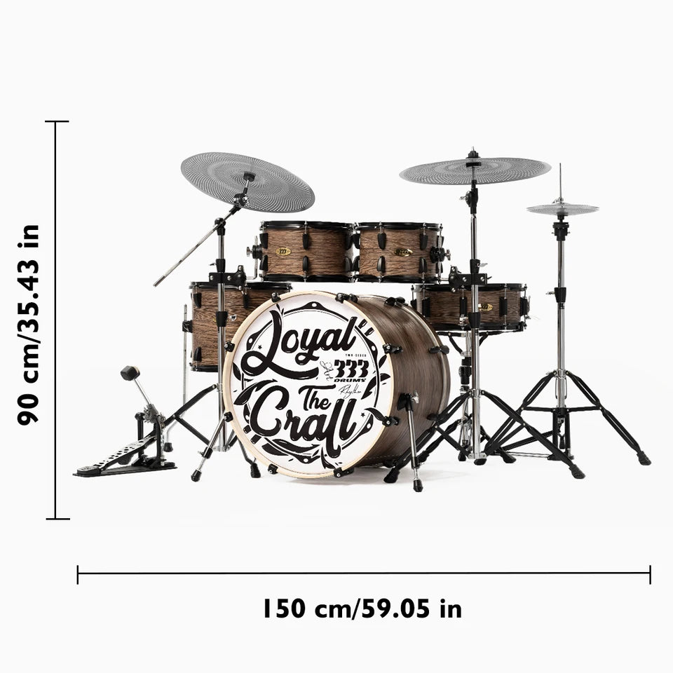 VentModelo de Batería de Jazz 333 de Doble Cara de Madera de Álamo