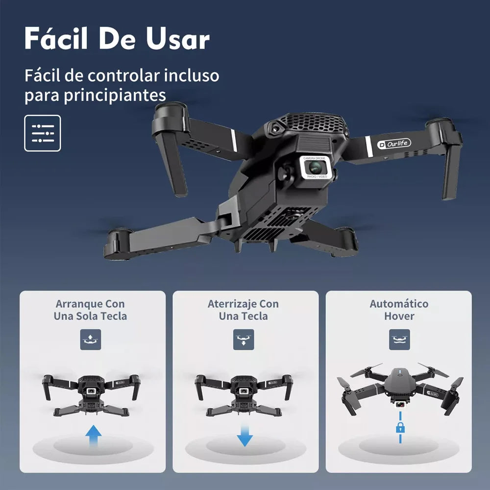 Mini Drone con Cámara 4K