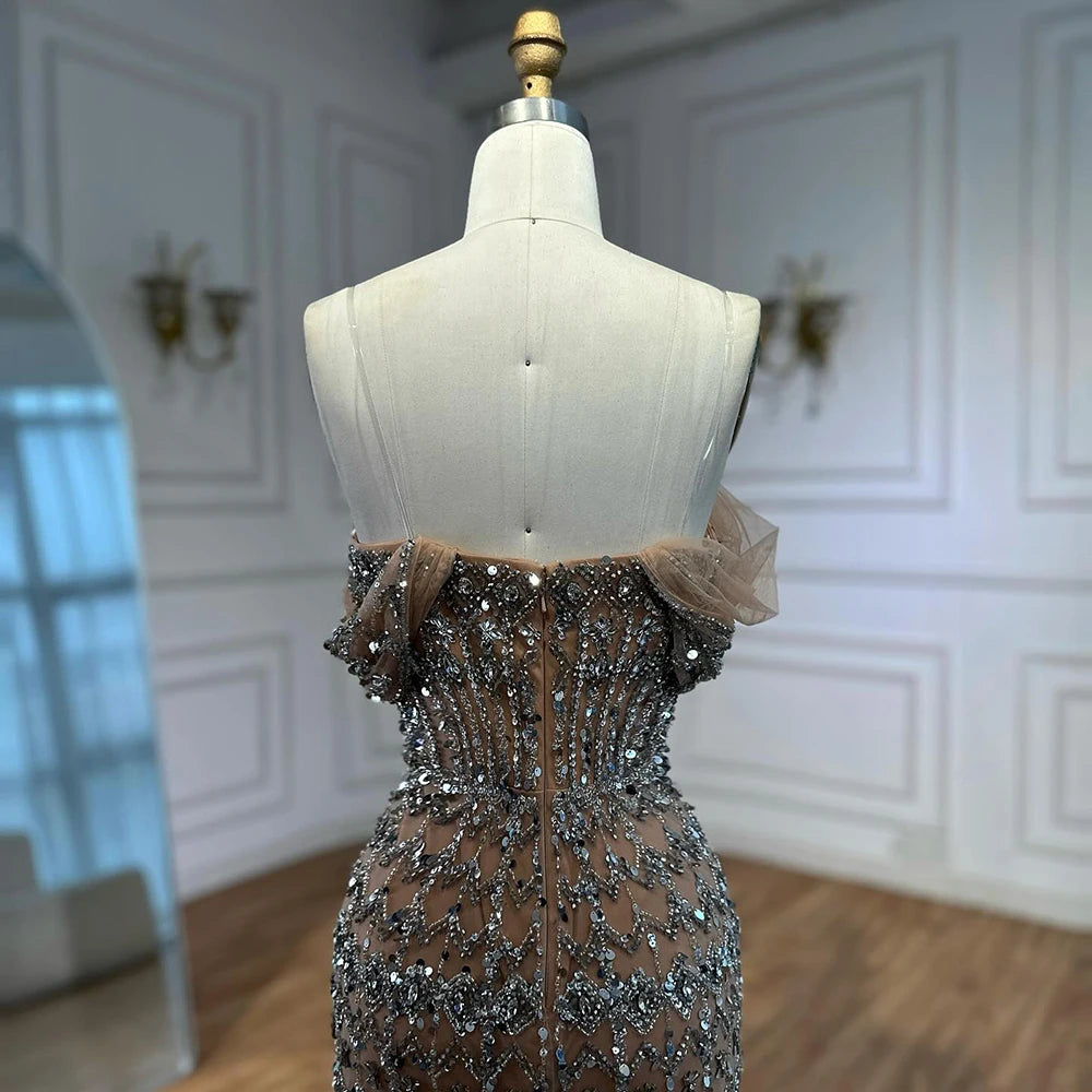 Vestido árabe blanco sirena