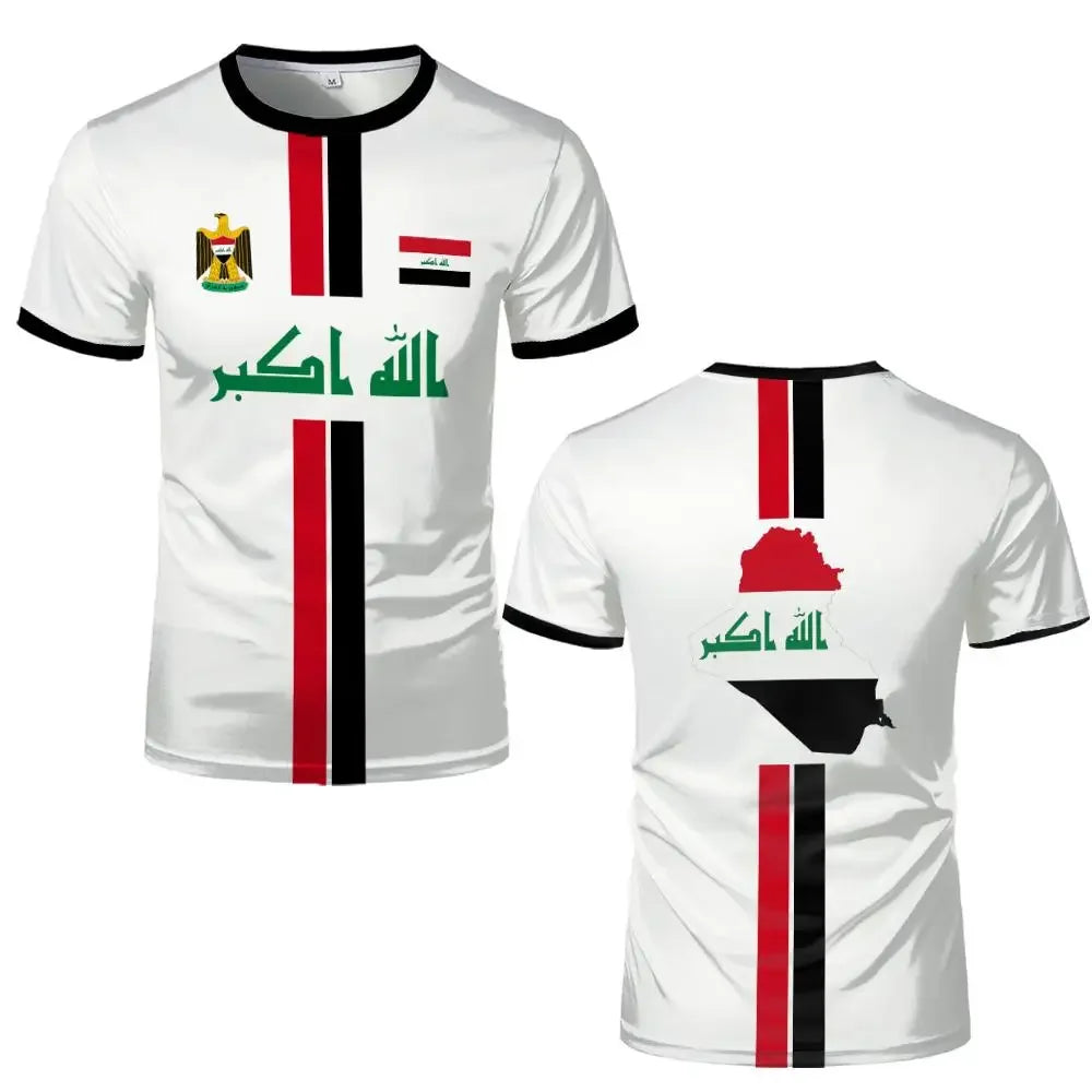 Camisetas Deportivas con Estampado Estilo Irak para Hombre y Mujer
