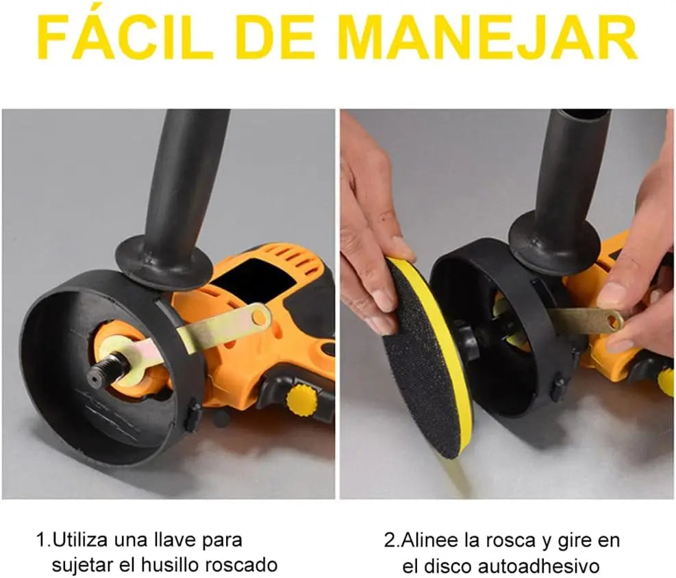 110V Pulidora para Auto,700W Pulidora Orbital de Velocidad Variable（600-3700RPM）,125MM/5-Inch,Juego de 11 Piezas Pulidor con Mango Desmontable Perfecto para Automóviles/Madera/Metal