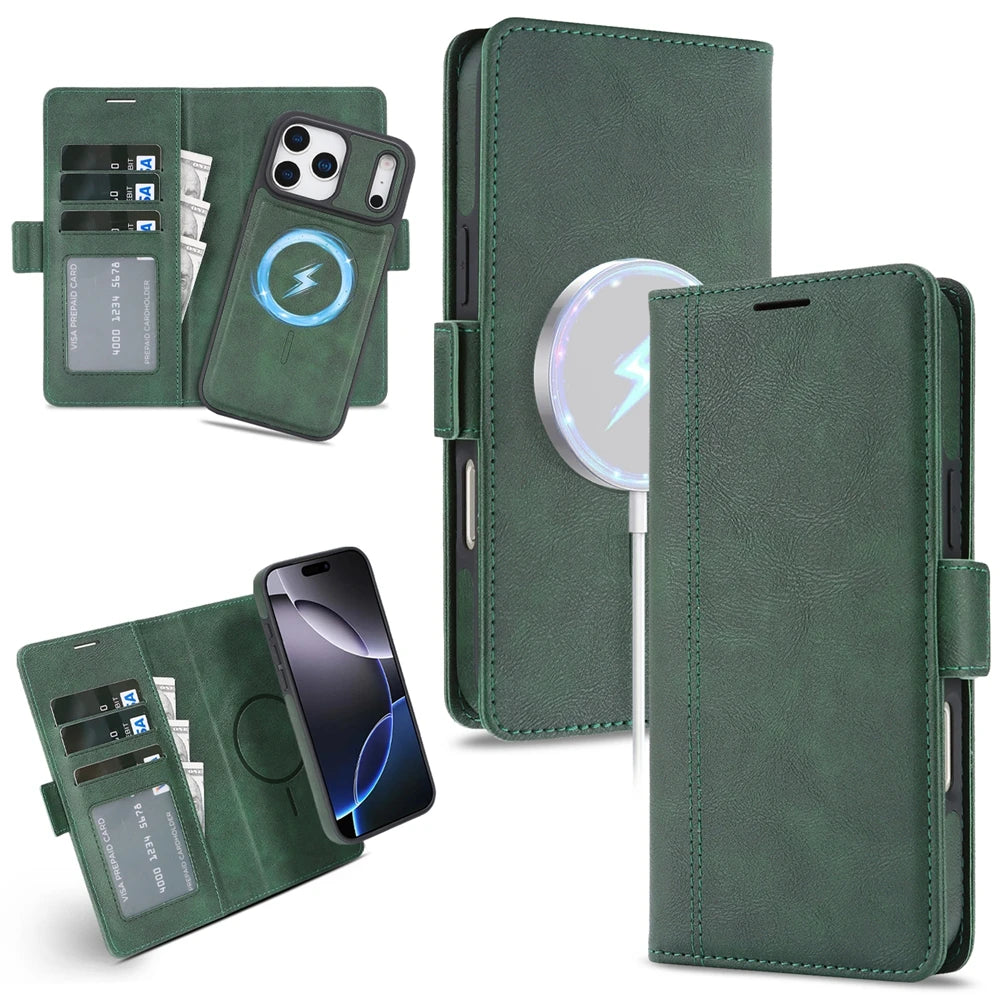 Funda magnética 2 en 1 para iPhone 17Air 17 Promax 16 Pro Max 15 Plus 14 13 12 16