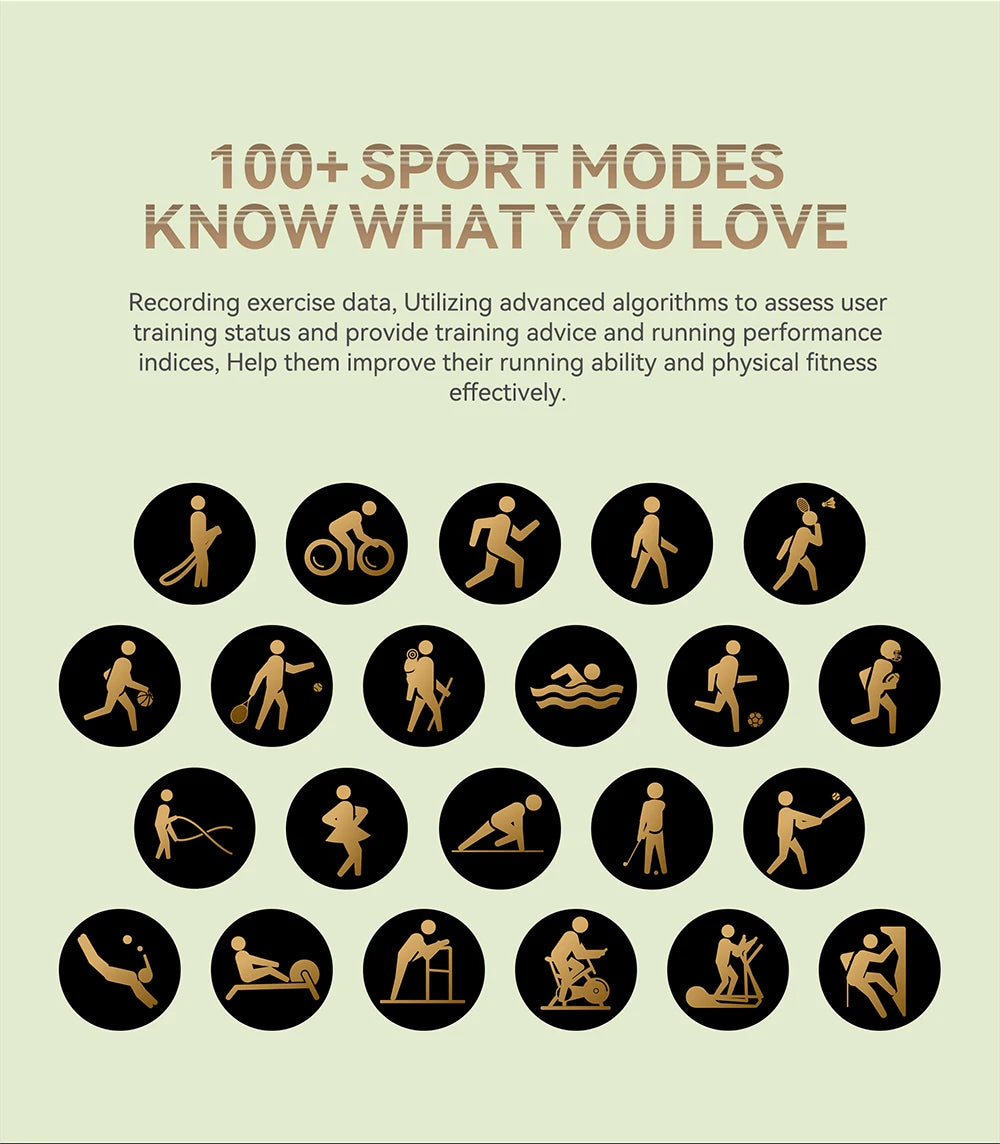 reloj inteligente para hombre, resistente al agua,