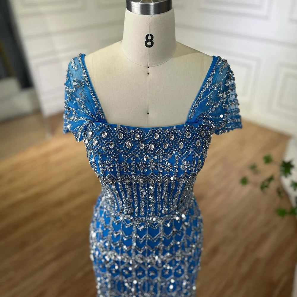 Vestido árabe blanco sirena