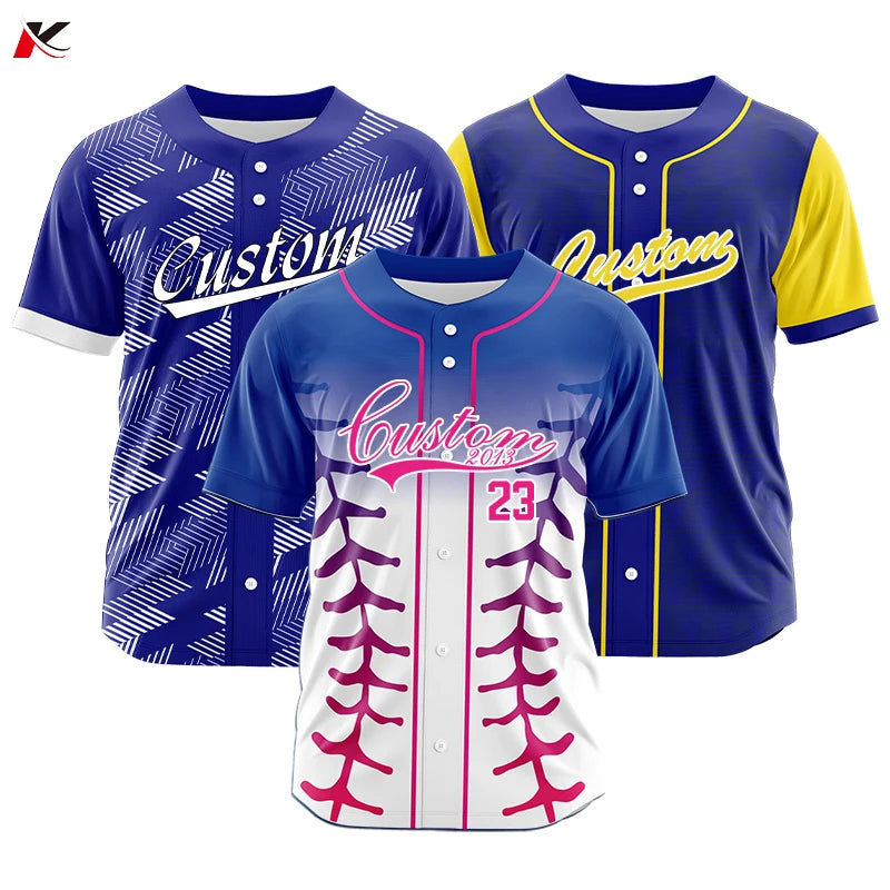 Camiseta de béisbol personalizada para hombre