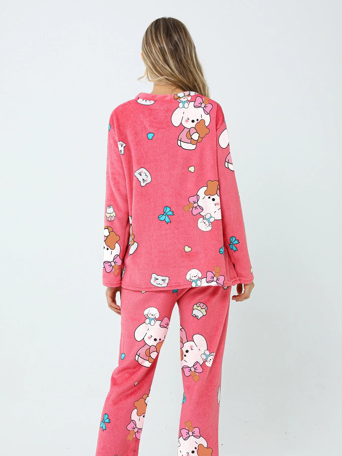 Conjunto de Pijama de Felpa