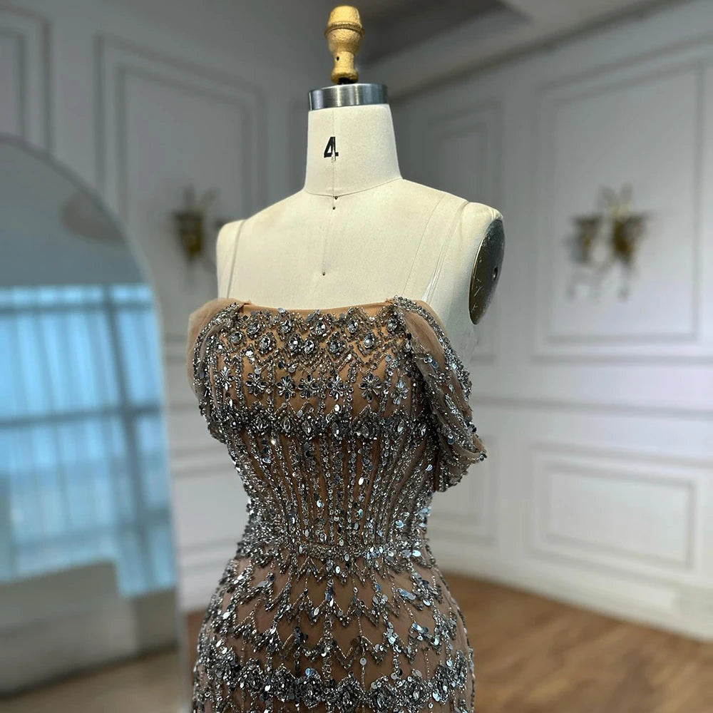 Vestido árabe blanco sirena