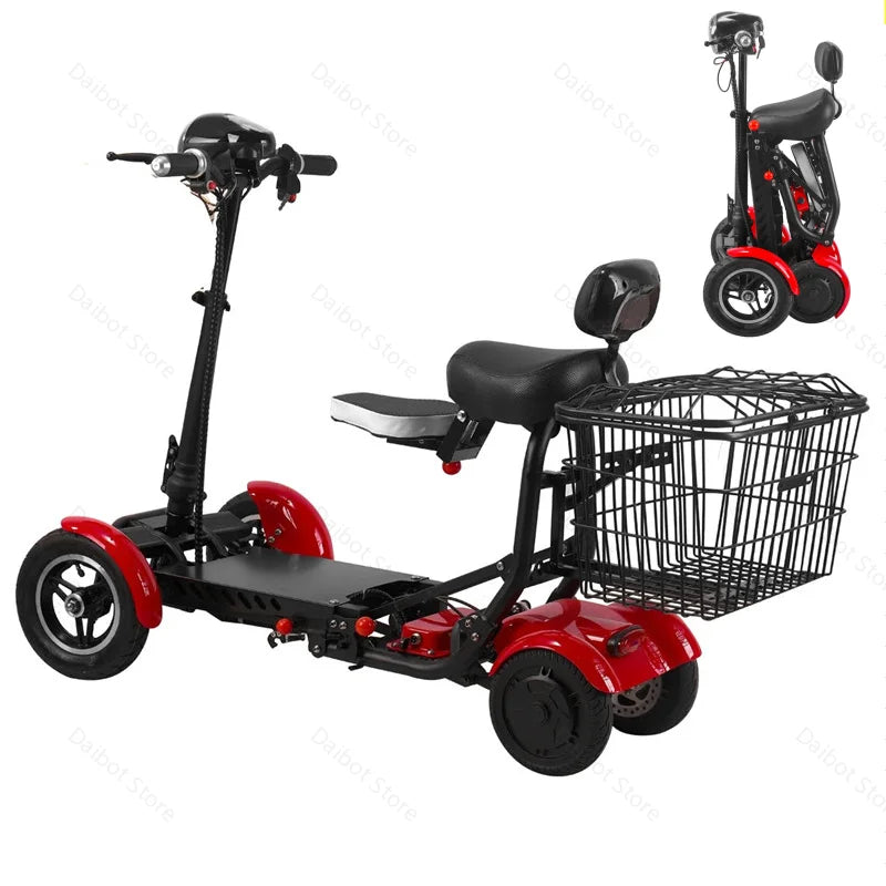 Patinete eléctrico de 10 pulgadas y 4 ruedas