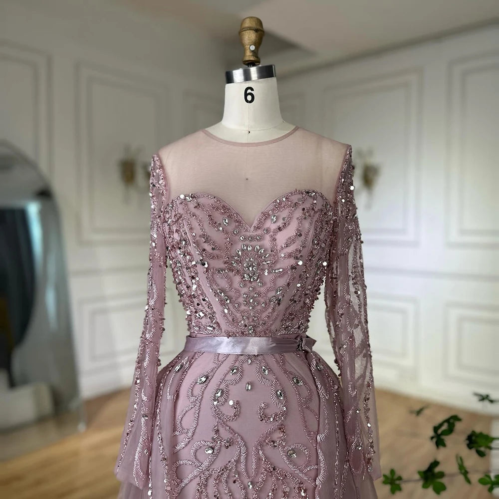 Vestido de noche de sirena árabe