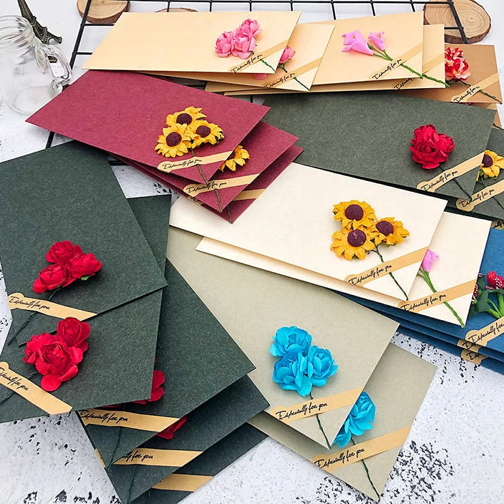 Mini ramo de rosas artificiales de papel