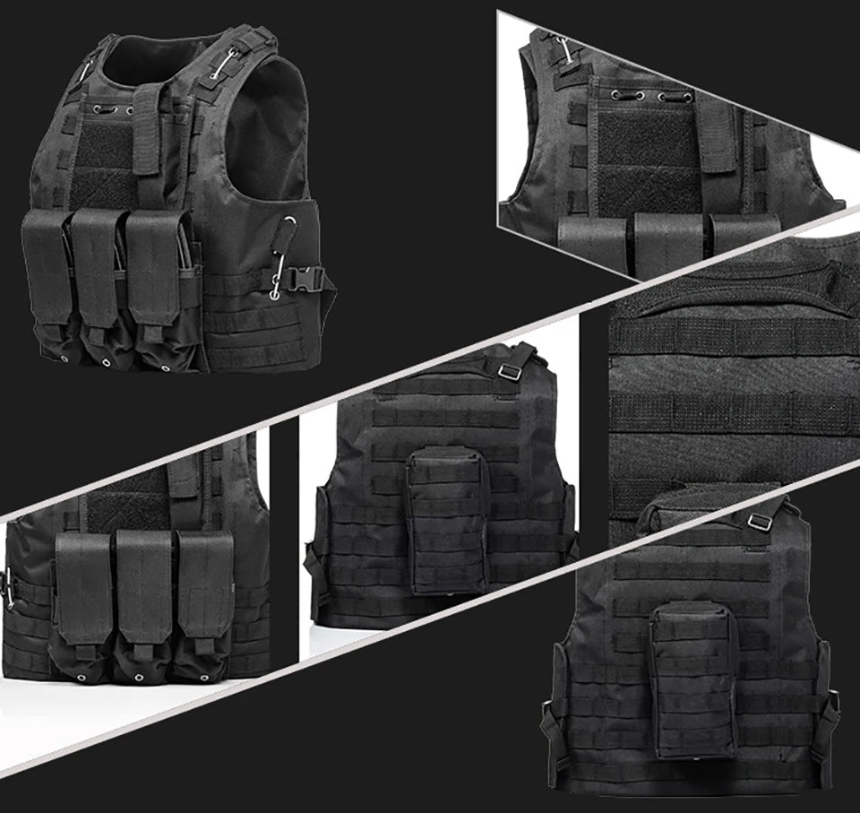 Equipo militar Airsoft, chaleco táctico Molle