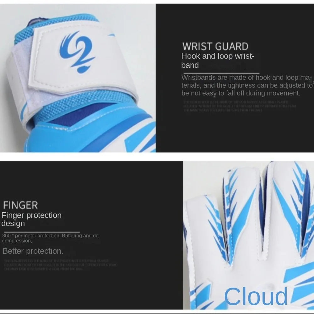 1 par de guantes de fútbol resistentes al desgaste