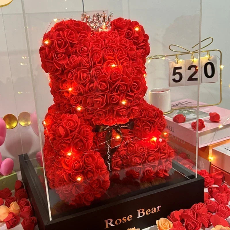 Rosa eterna Oso de peluche