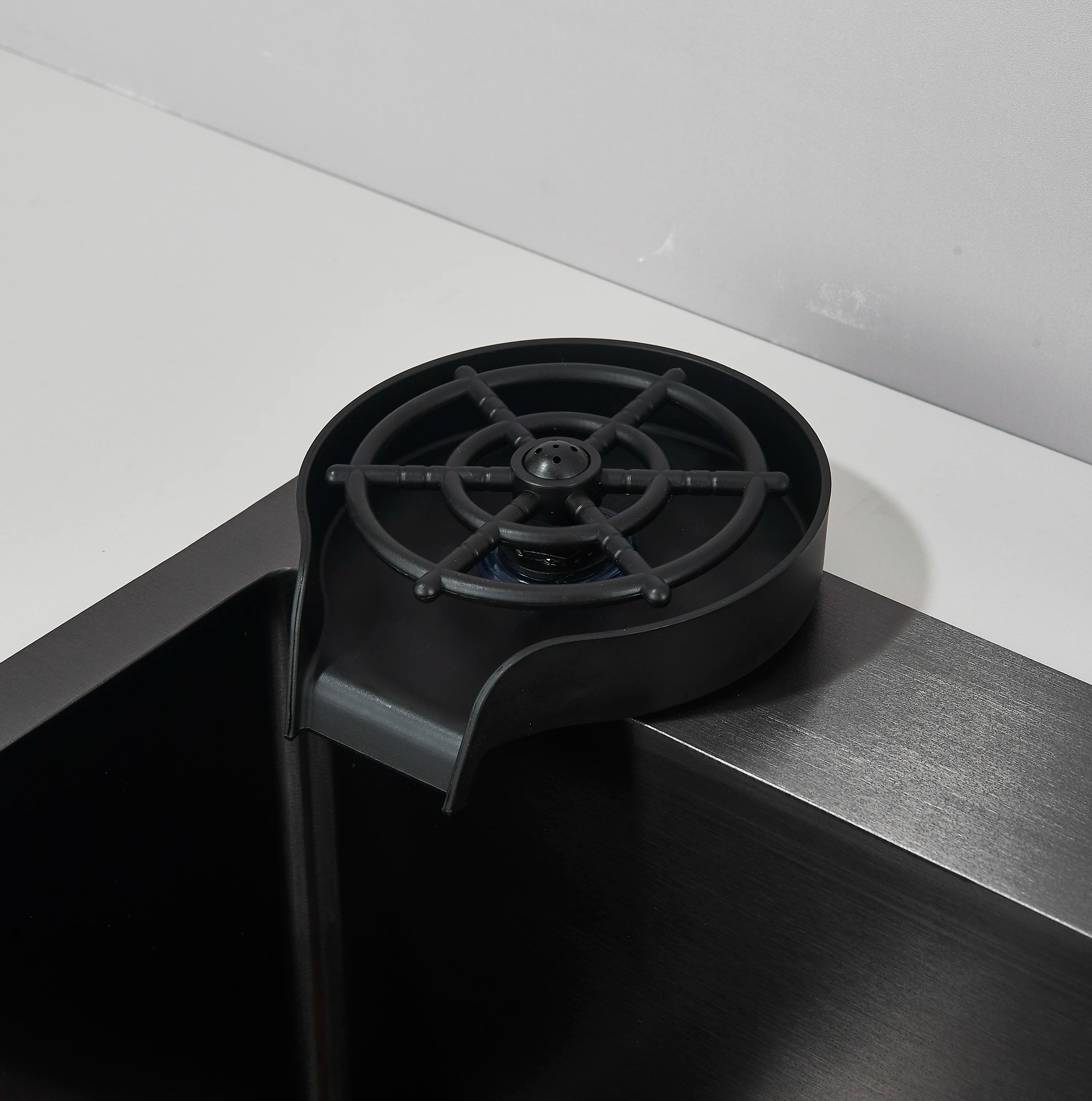 Fregaderos de cocina de acero inoxidable 304 negro mate