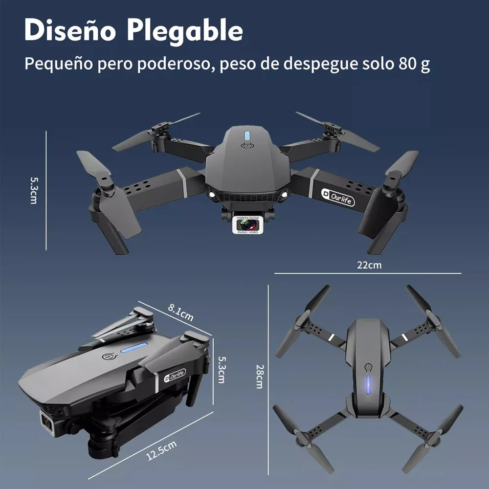 Mini Drone con Cámara 4K