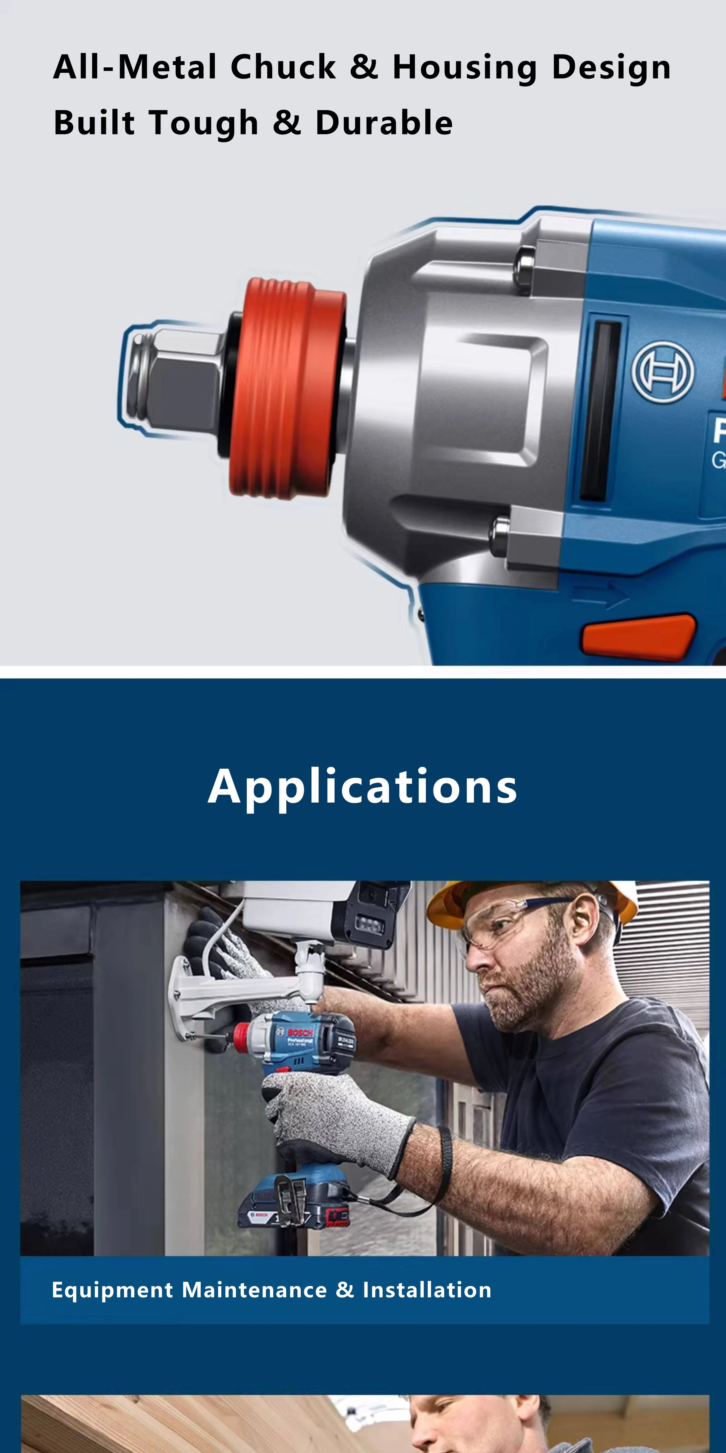 Atornillador de Impacto Inalámbrica Original Bosch GDX 18V-285