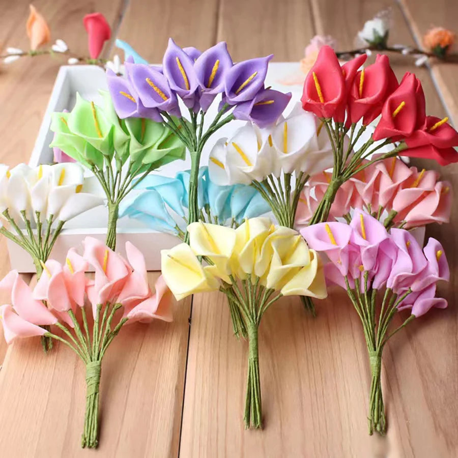 corona de flores artificiales DIY