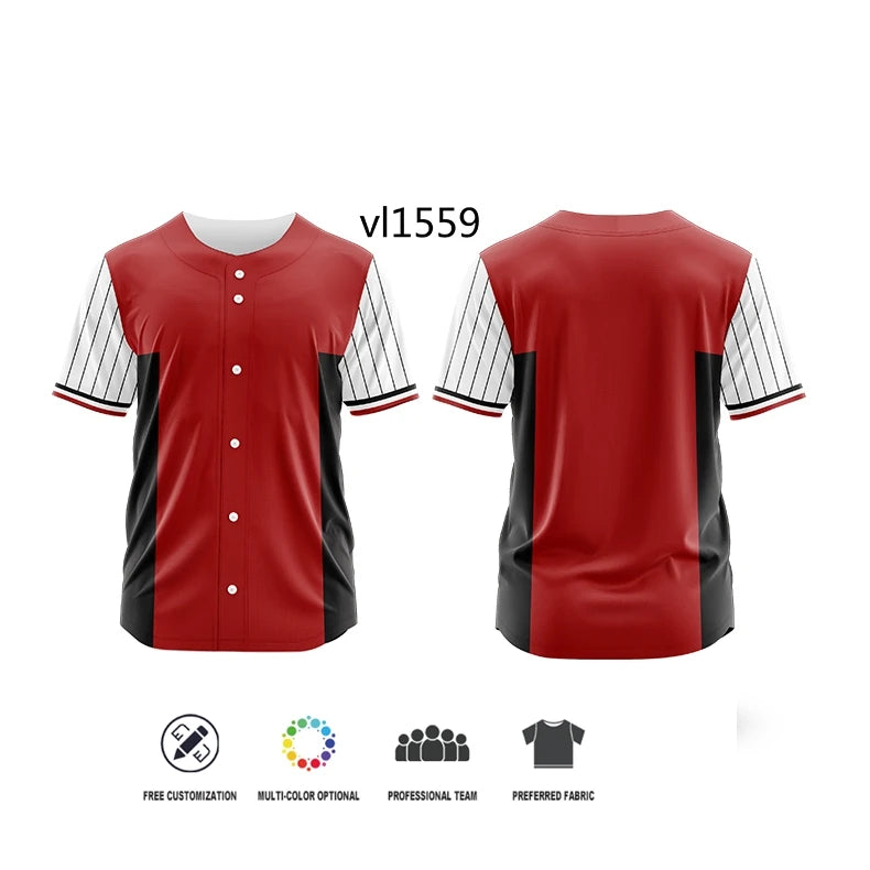 Camiseta de béisbol por sublimación
