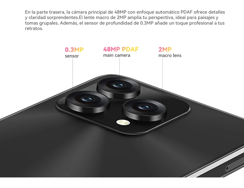 Smartphone Android 15, Cubot A40, 12 GB de RAM