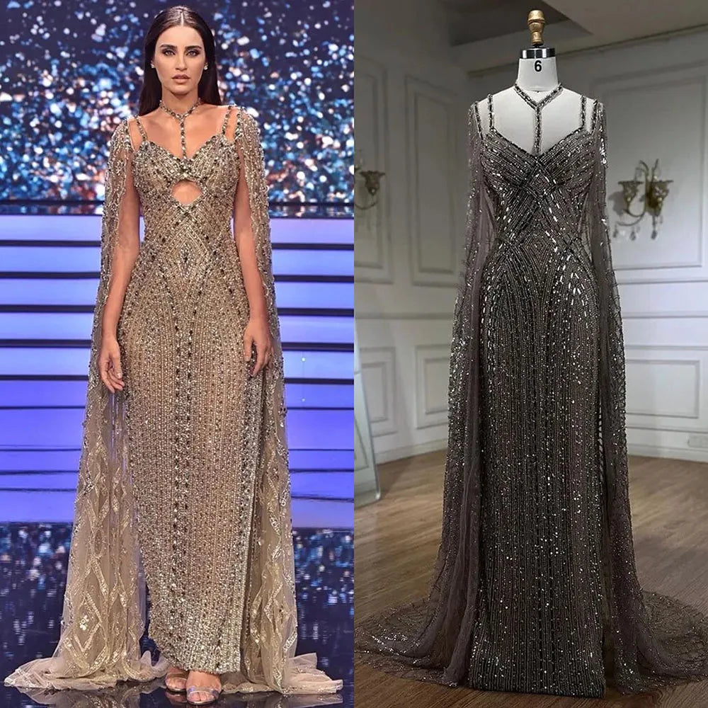 Vestido de noche estilo árabe