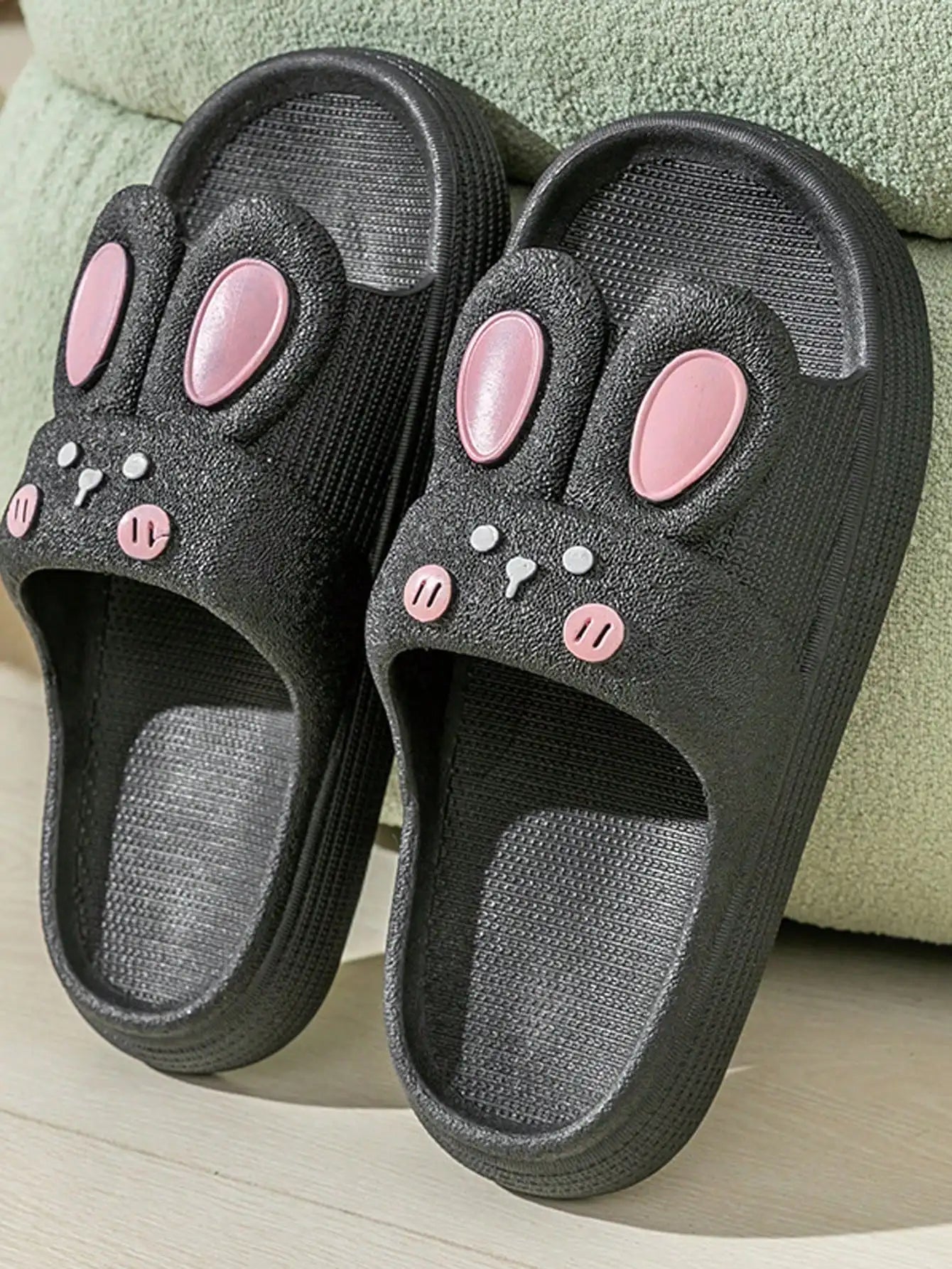 Sandalias De Moda Para Dama Diseño De Conejo Animado