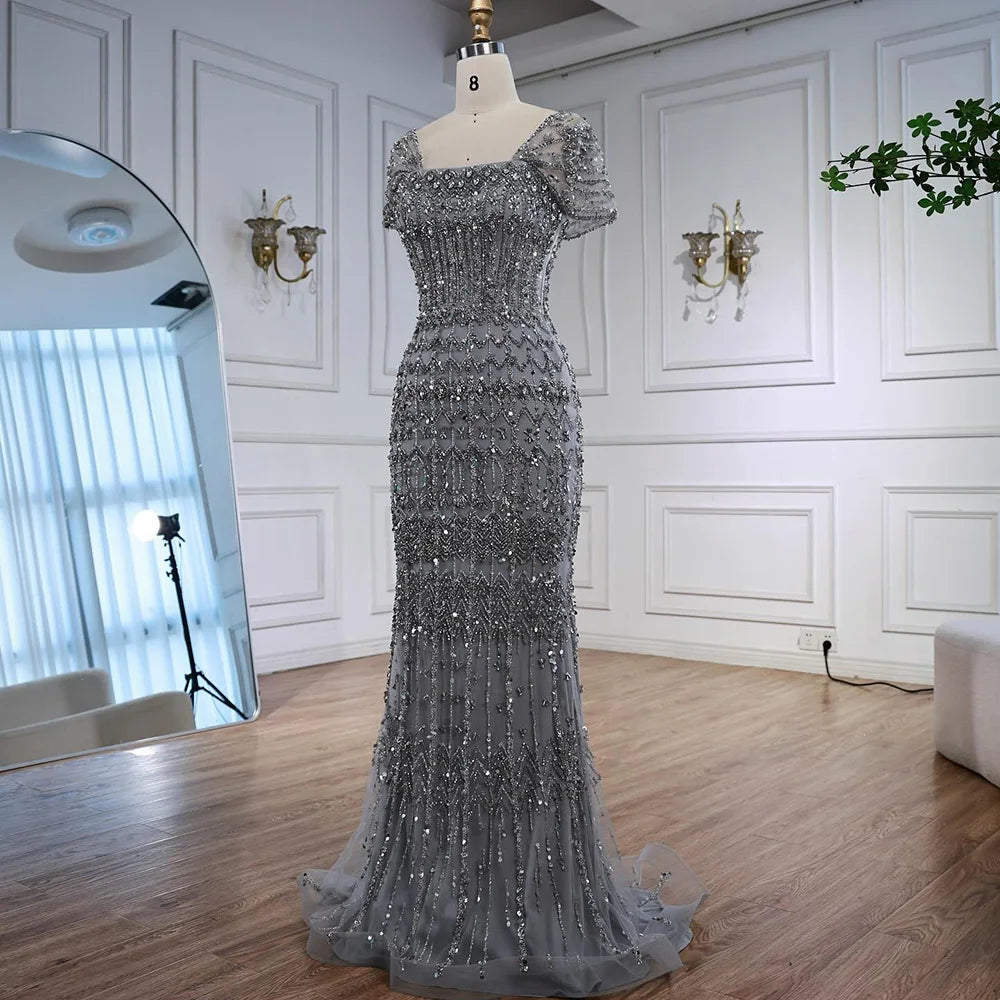 Vestido árabe blanco sirena