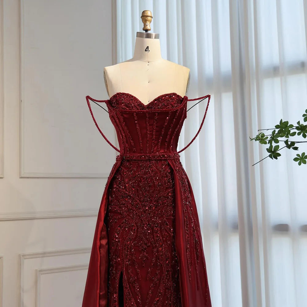 Vestidos de Noche con abertura larga y tirantes finos