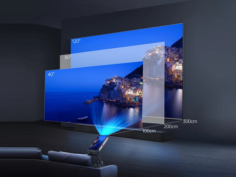 Teléfono inteligente con 100 lúmenes 120Hz proyector 32GB + 512GB 5G