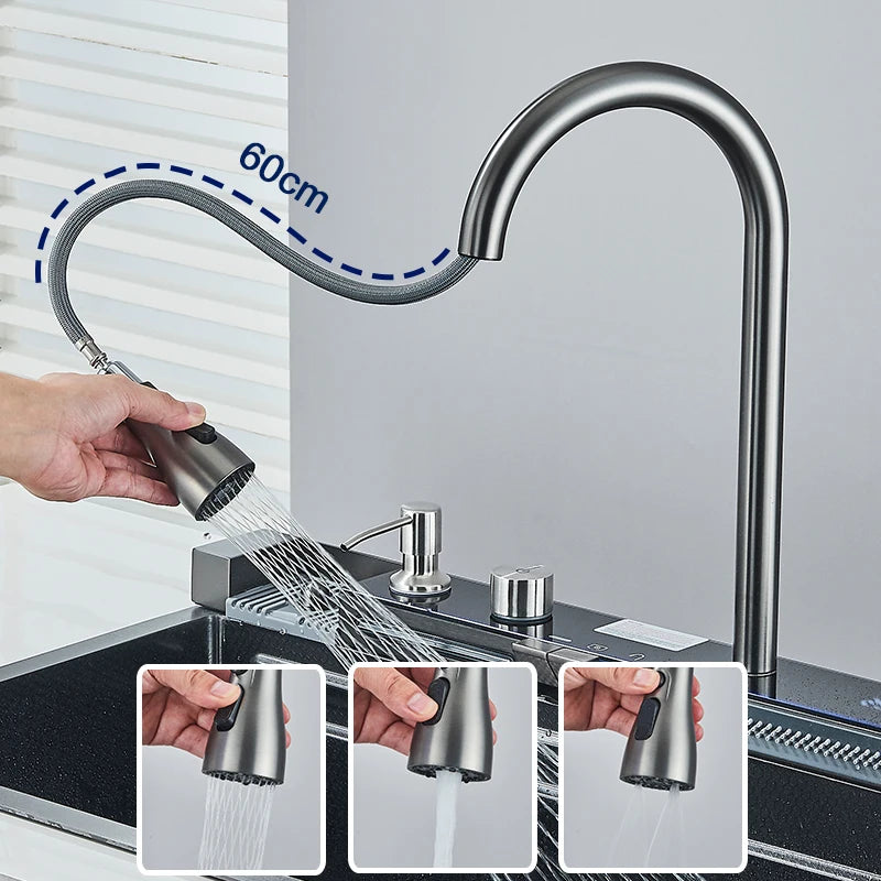 Fregadero de cocina de acero inoxidable