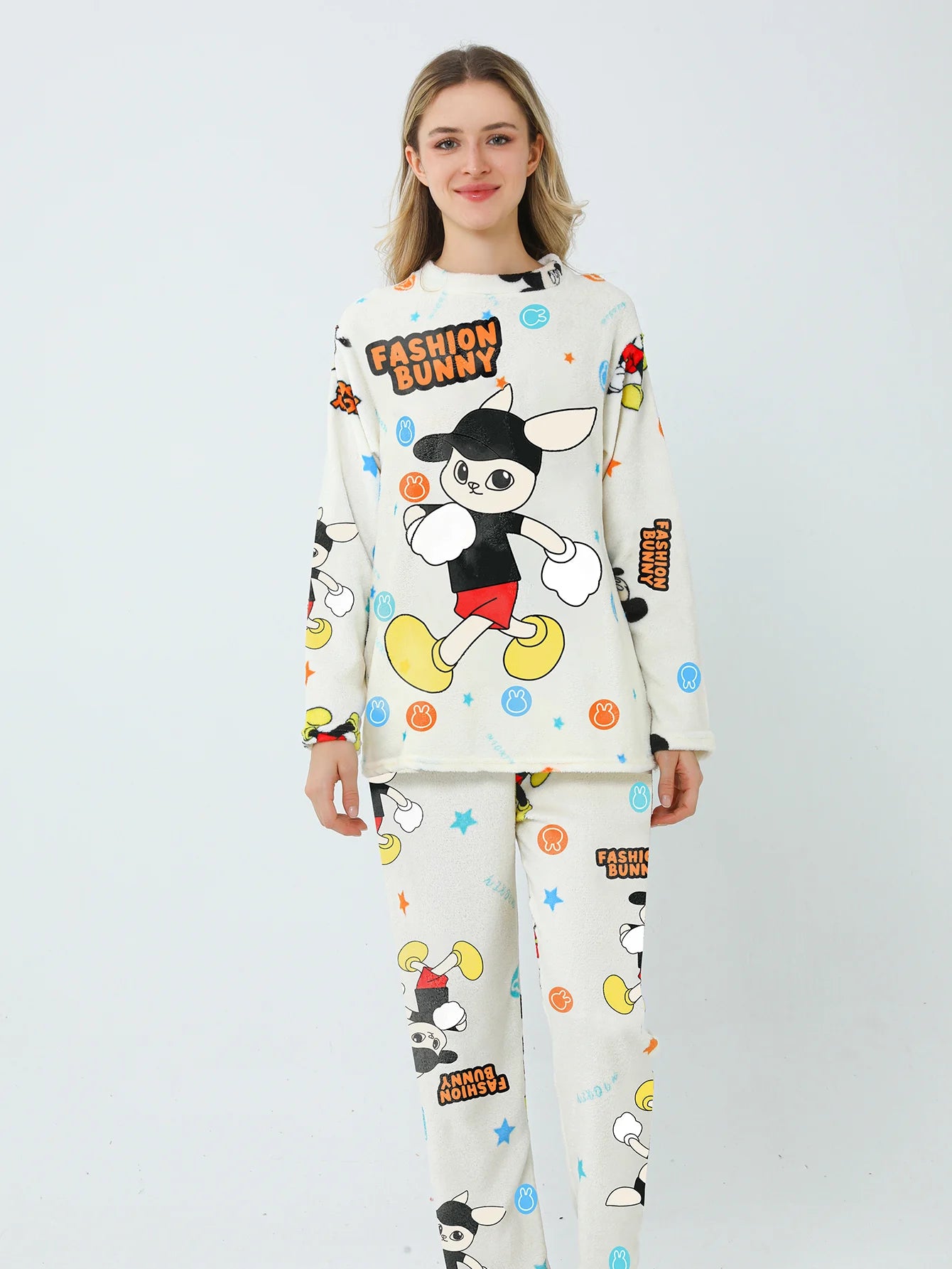 Conjunto de Pijama de Felpa