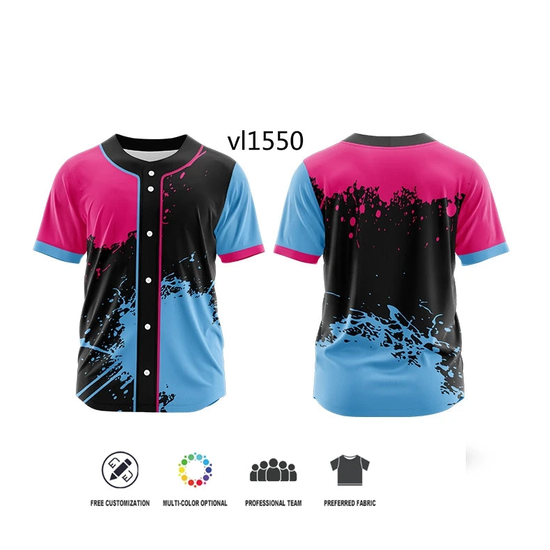 Camiseta de Béisbol Personalizada por Sublimación