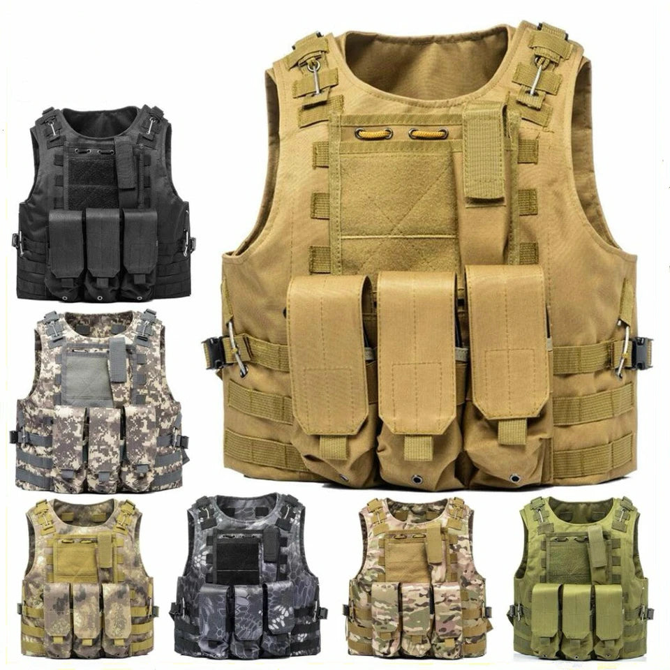 Equipo militar Airsoft, chaleco táctico Molle
