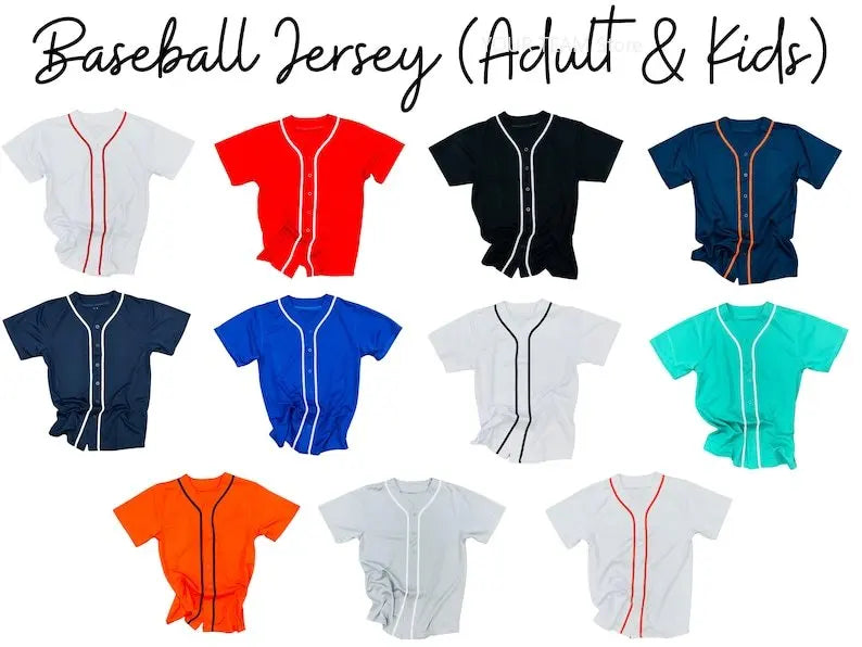 Camiseta de béisbol en blanco personalizada