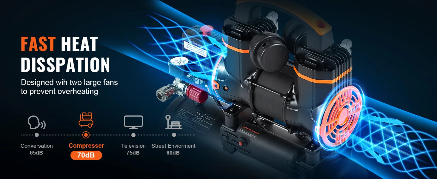 Compresor de aire silencioso