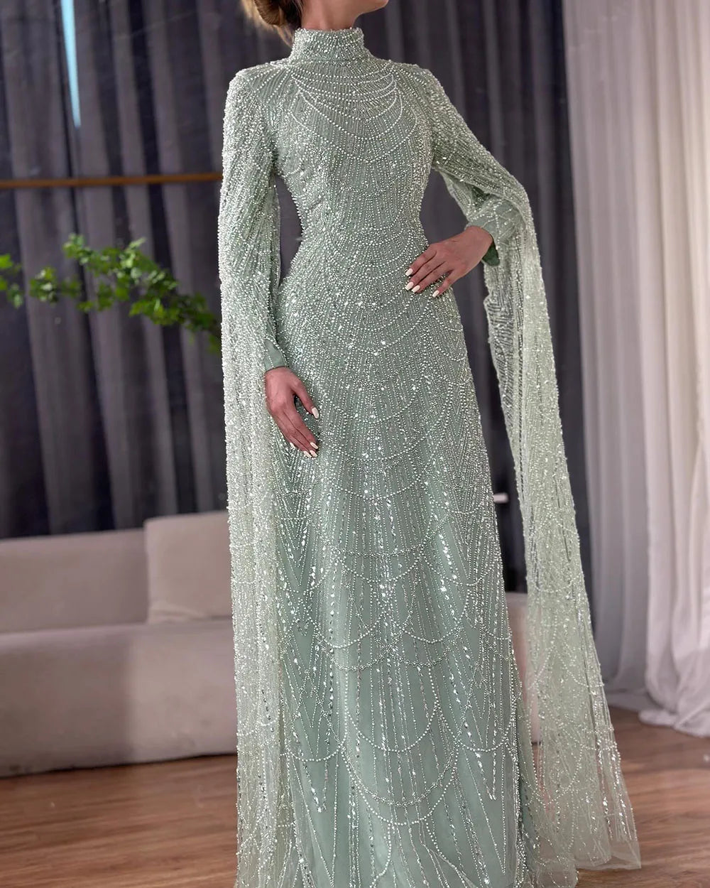 vestidos de noche vestido con cuentas para fiesta de mujer LA72591