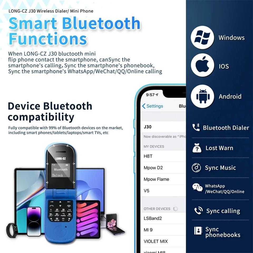 UNIWA J30 2G Mini teléfono