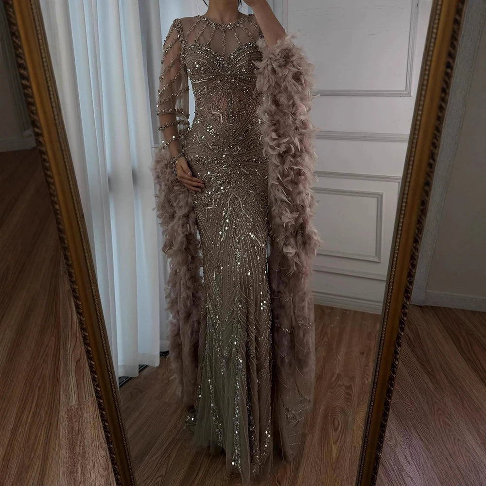 Vestido de noche de sirena