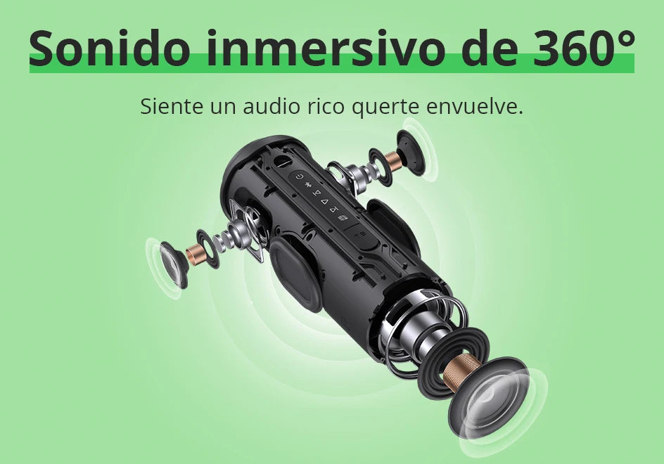 Altavoz Bluetooth portátil resistente al agua