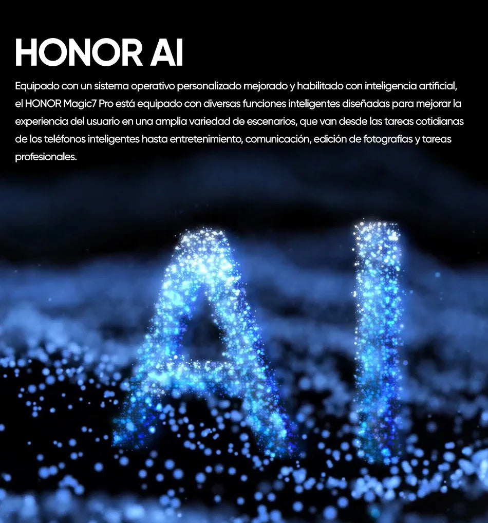 Smartphone HONOR Magic7 Pro 5G con IA, Snapdragon
