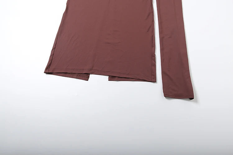 Vestido chal Irregular